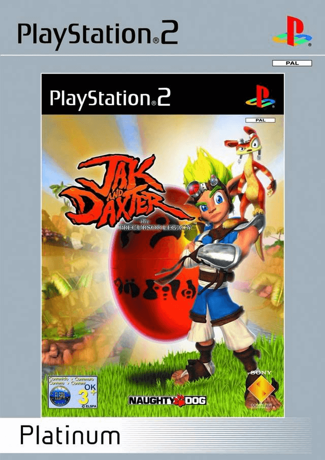 Jak and Daxter The Precursor Legacy box art for Playstation 2